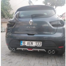 RENAULT CLİO 4 EGZOZ GÖRÜNÜMLÜ DİFÜZÖR (GRİ)