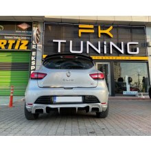 Renault Clio 4 Rs Difüzör Egzoz Görünümlü Difüzör
