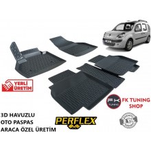 Renault Kangoo 2 3D Havuzlu Oto Paspas Seti Perflex Marka 2007-2020