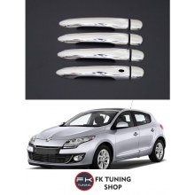 RENAULT MEGANE 3 KROM KAPI KOLU DOKUNMATİK PASLANMAZ ÇELİK 4 KAPI
