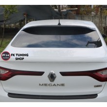 Renault Megane 4 Cam Üstü Spoyler Plastik Pianoblack Sedan Uyumlu