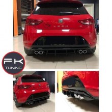 Seat Leon Egzoz Görünümlü Difüzör Plastik 2012 ve üzeri
