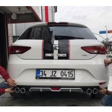 SEAT LEON STYLE EGZOZ GÖRÜNÜMLÜ DİFÜZÖR