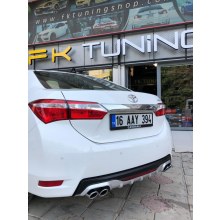 TOYOTA COROLLA ARKA DİFÜZÖR EGZOZ GÖRÜNÜMLÜ REFLEKTÖRLÜ
