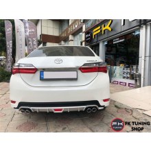 TOYOTA COROLLA DİFÜZÖR EGZOZ GÖRÜNÜMLÜ 2012 ve üzeri (plastik)