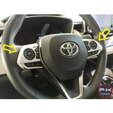 TOYOTA COROLLA DİREKSİYON TUŞ KAPLAMASI (gri renk) 2019 ve üz.
