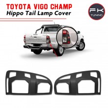 TOYOTA HİLUX VİGO CHAMP STOP ÇERÇEVE KAPLAMASI MAT SİYAH 2012-2015
