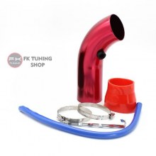 Universal Hava Filtresi Borusu Kısa Tip 76mm (kırmızı renk 