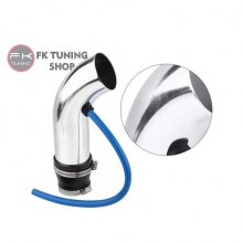 Universal Hava Filtresi Borusu Kısa Tip 76mm (krom renk 