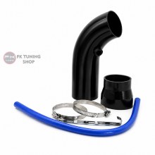 Universal Hava Filtresi Borusu Kısa Tip 76mm (siyah renk 
