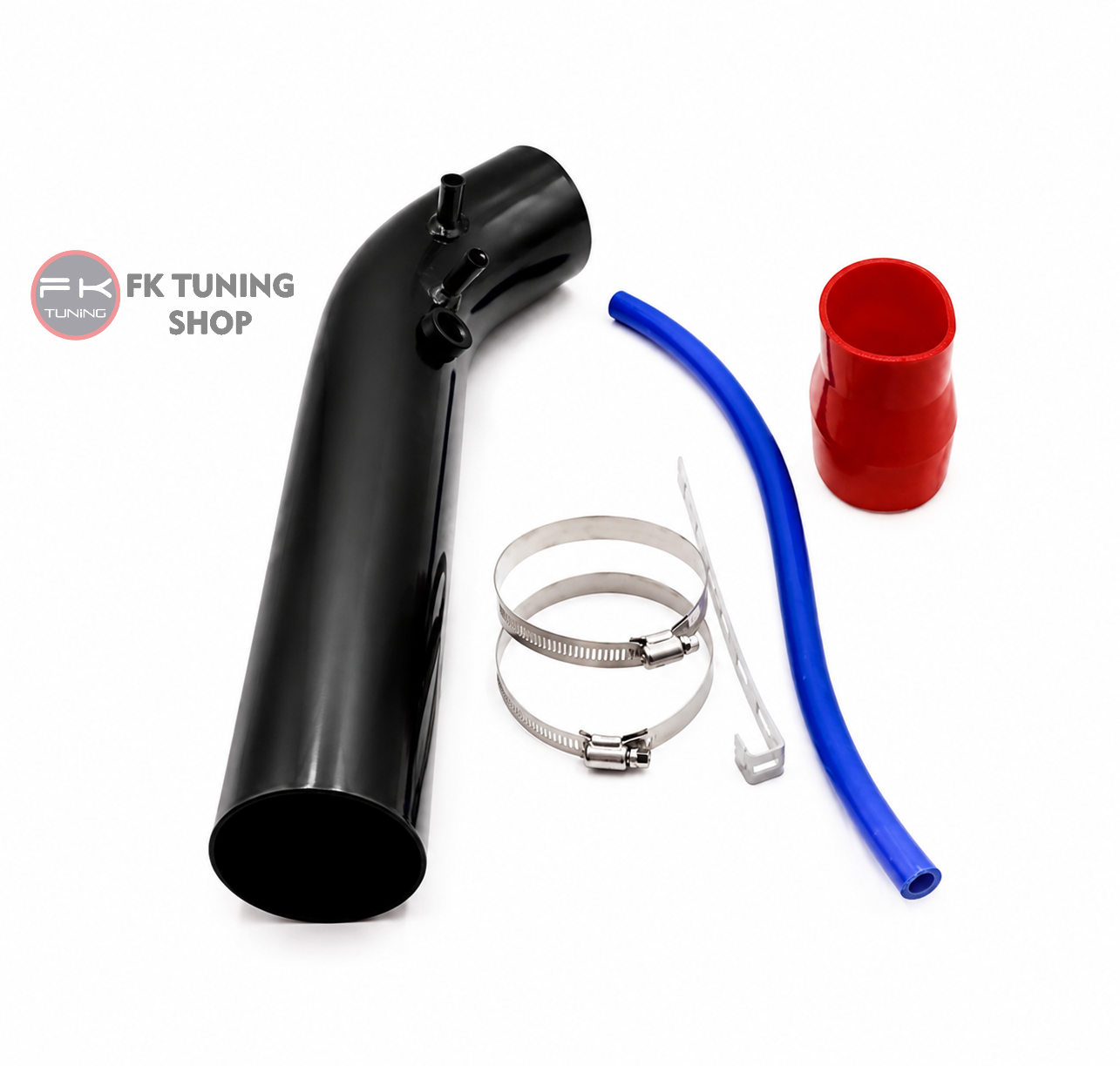 Universal Hava Filtresi Borusu Uzun Tip 76mm (siyah renk