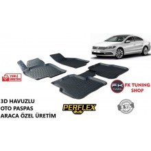 Volkswagen CC 3D Havuzlu Oto Paspas Seti Perflex Marka 2009 ve üzeri