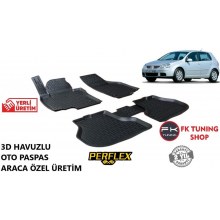 Volkswagen Golf 5 3D Havuzlu Oto Paspas Seti Perflex Marka 2003-2009