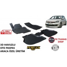 Volkswagen Golf 6 3D Havuzlu Oto Paspas Seti Perflex Marka 2009-2013