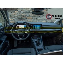 Volkswagen Golf 8 Torpido Göğüs Pianoblack Kaplaması 2 parça