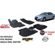 Volkswagen Jetta 3D Havuzlu Oto Paspas Seti Perflex Marka 2005-2011