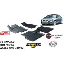 Volkswagen Passat B6 3D Havuzlu Oto Paspas Seti Perflex Marka 2005-2011 Kampanya