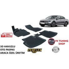 Volkswagen Passat B8.5 3D Havuzlu Oto Paspas Seti Perflex 2019 ve üzeri