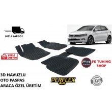 Volkswagen Polo 3D Havuzlu Oto Paspas Seti Perflex 2017 ve üzeri