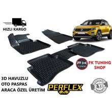 Volkswagen T-Roc 3D Havuzlu Oto Paspas Seti Perflex