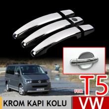 VOLKSWAGEN TRANSPORTER T5 KROM KAPI KOLU PASLANMAZ ÇELİK 3 KAPI (2003-2010)