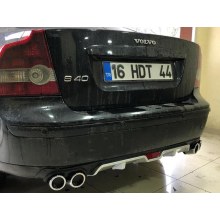 VOLVO S40 ÇİFT EGZOZ GÖRÜNÜMLÜ DİFÜZÖR (PLASTİK)