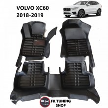 Volvo XC60 5D Havuzlu Paspas Seti Deluxrider Siyah Renk 2018-2020