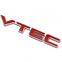 VTEC LOGO METAL BAGAJ-ÇAMURLUK (YAPIŞTIRMALI/Kırmızı renk