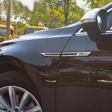 VW PASSAT B8 R LİNE ÇAMURLUK LOGOSU YAPIŞTIRMALI plastik Krom-Siyah (Sağ-sol)
