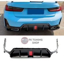 Bmw G20 Lci Arka Difüzör M3 Dizayn Led Çakarlı Pianoblack-İthal