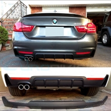 BMW F32 F33 F36 M PERFORMANCE SOL ÇİFT ÇIKIŞ DİFÜZÖR (taiwan)