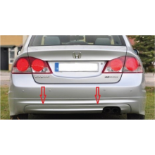 HONDA CİVİC FD6 ARKA DİFÜZÖR TEK ÇIKIŞ 2006-2012 (plastik)