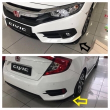 HONDA CİVİC FC5 ORJİNAL TAMPON FLAPLARI ÖN-ARKA  (plastik)