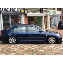HONDA CİVİC VTEC2 KROM CAM ÇITASI 4 PARÇA 2001-2006 ARASI