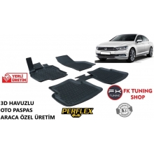 Volkswagen Passat B8 3D Havuzlu Oto Paspas Seti Perflex 2014-2018