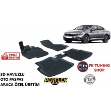 Volkswagen Passat B8.5 3D Havuzlu Oto Paspas Seti Perflex 2019 ve üzeri