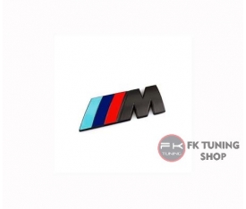 BMW M LOGO METAL (YAPIŞTIRMALI) Mat Siyah renk 8.5 x 3 cm
