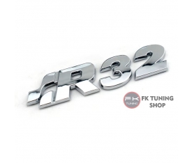 VW R32 LOGO METAL (YAPIŞTIRMALI) Krom Renk 10 cm x 3 cm