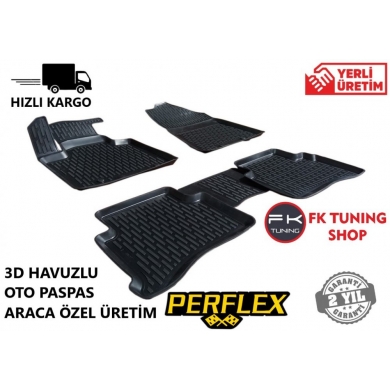 Seat İbiza 3D Havuzlu Oto Paspas Seti Perflex 2009-2016