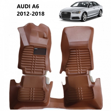 Audi A6 5D Havuzlu Paspas Seti Neo Kahve Renk 2012-2018
