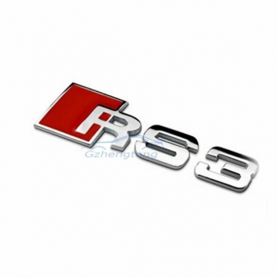 Audi RS3 Logo Yapıştırmalı Krom Renk