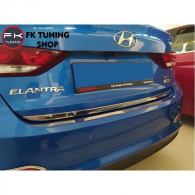 Hyundai Elantra Bagaj Alt Krom Çıtası 2016-2019
