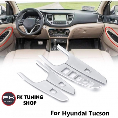 Hyundai Tucson Kapı Kontrol Kaplaması Gümüş Renk 2015-2020