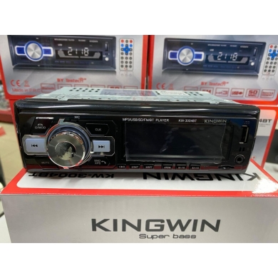 Kingwin Bluetooth Oto Teyp Usb-Aux-Sd Kart-Radyo KW-3004BT 