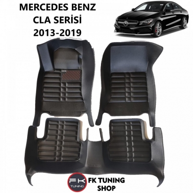 Mercedes Benz CLA 5D Havuzlu Paspas Seti Neo Siyah Renk 2013-2019