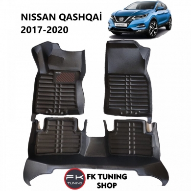 Nissan Qashqai 5D Havuzlu Paspas Seti Neo Siyah Renk 2017-2020