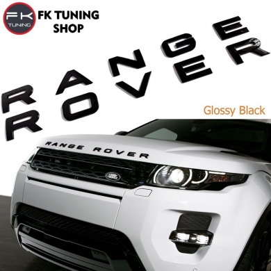 Range Rover Logo Ön Panjur veya Bagaj Uygun (pianoblack