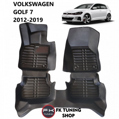 Volkswagen Golf 7 5D Havuzlu Paspas Seti Neo Siyah Renk 2012-2019