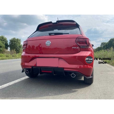 Volkswagen Polo Mk6 Difüzör Çift Egzoz Görünümlü Pianoblack 2018 ve üzeri
