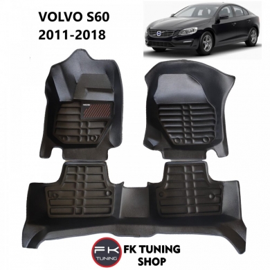 Volvo S60 5D Havuzlu Paspas Seti Neo Siyah Renk 2011-2018